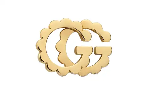 GUCCI GG Running 18K Gold Earrings Unisex Gold
