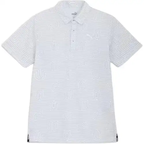 PUMA Golf Polo Shirt Men's Light Gray