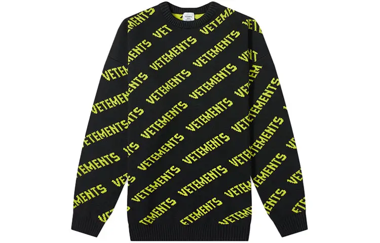 Vetements Monogram Knitted Jumper