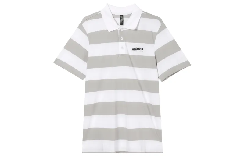 Adidas Polo Shirt Men's White/Light Gray