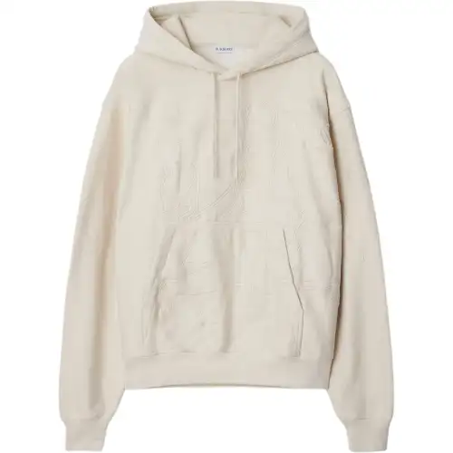 Burberry Ekd Motif Drawstring Hoodie