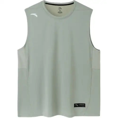ANTA T Shirts Men's Bean Gray Crew Neck Thin Straight Fit