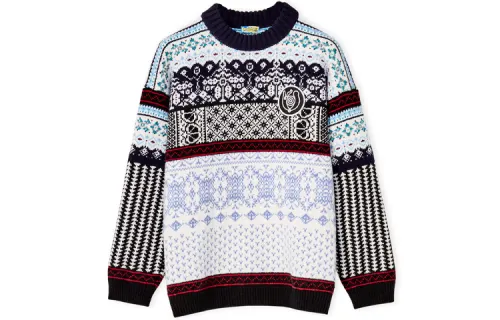 LOEWE FW21 Sweater Men's Gray Blue