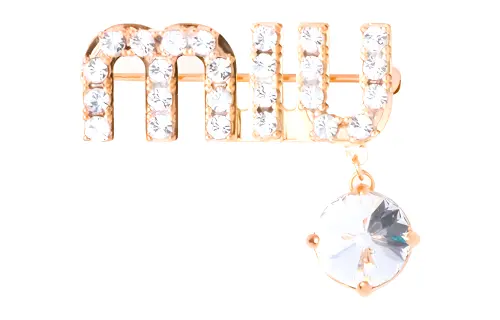 MIU MIU Brooches Women's Gold