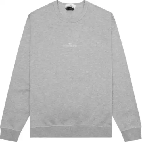 STONE ISLAND Logo Embroidered Crewneck Sweatshirt