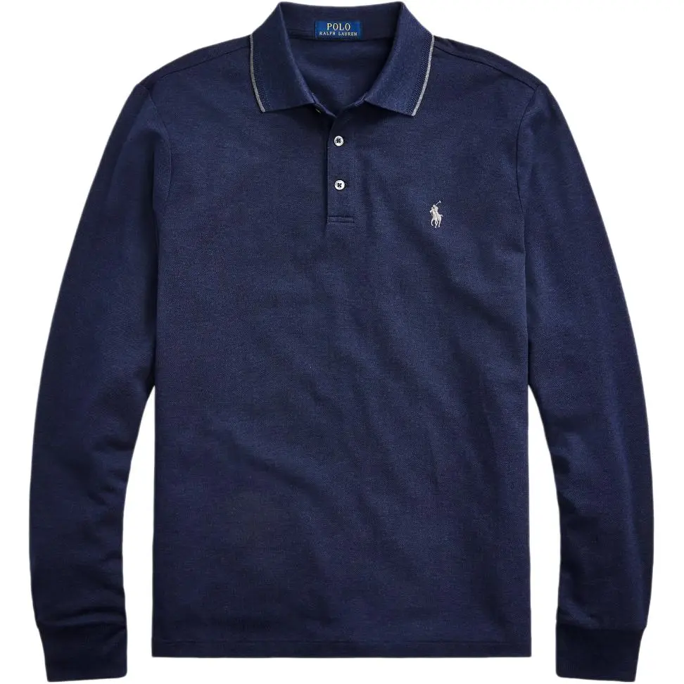 Polo Ralph Lauren SS24 Polo Shirt Custom Slim Fit Men's Marine Blue