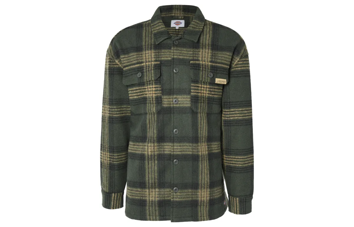 Dickies Shirts Unisex Green/MGR Pointed Collar Moderate Other