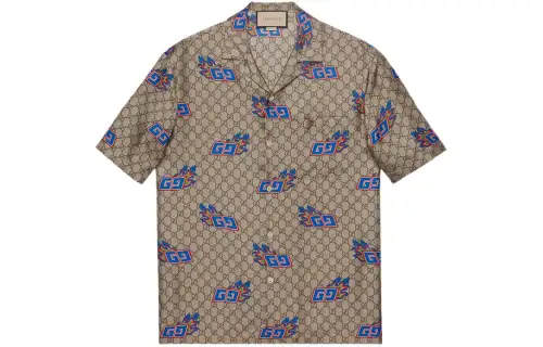 GUCCI Chinese New Year SS24 Shirt Men's Brown