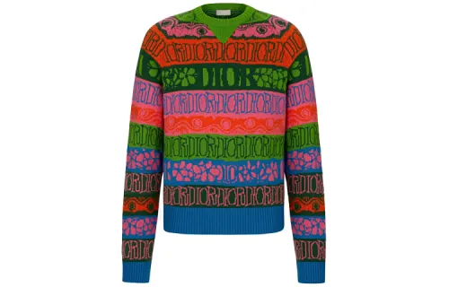 DIOR Loose Fit Knitwear Men's Multicolor