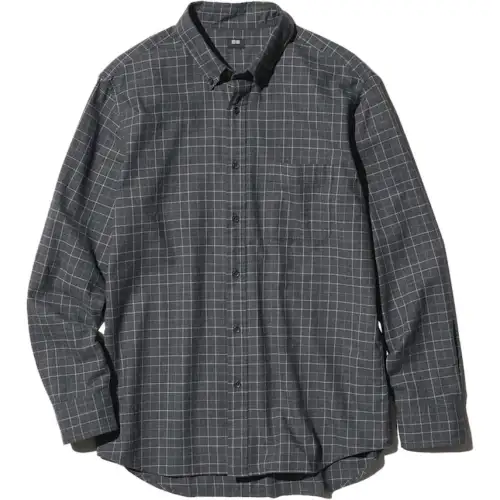 UNIQLO Shirts Unisex Dark Gray Lapel Thin Other