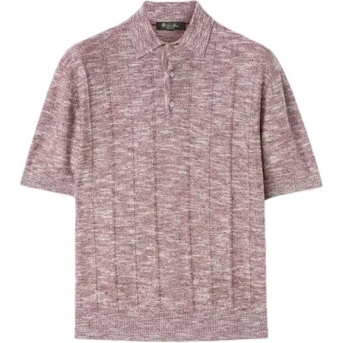Loro Piana SS24 Polo Shirt Men's Cameo Brown Milk Blend