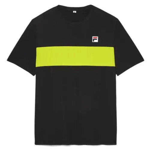 FILA Shirts Men's Black Crew Neck Thin