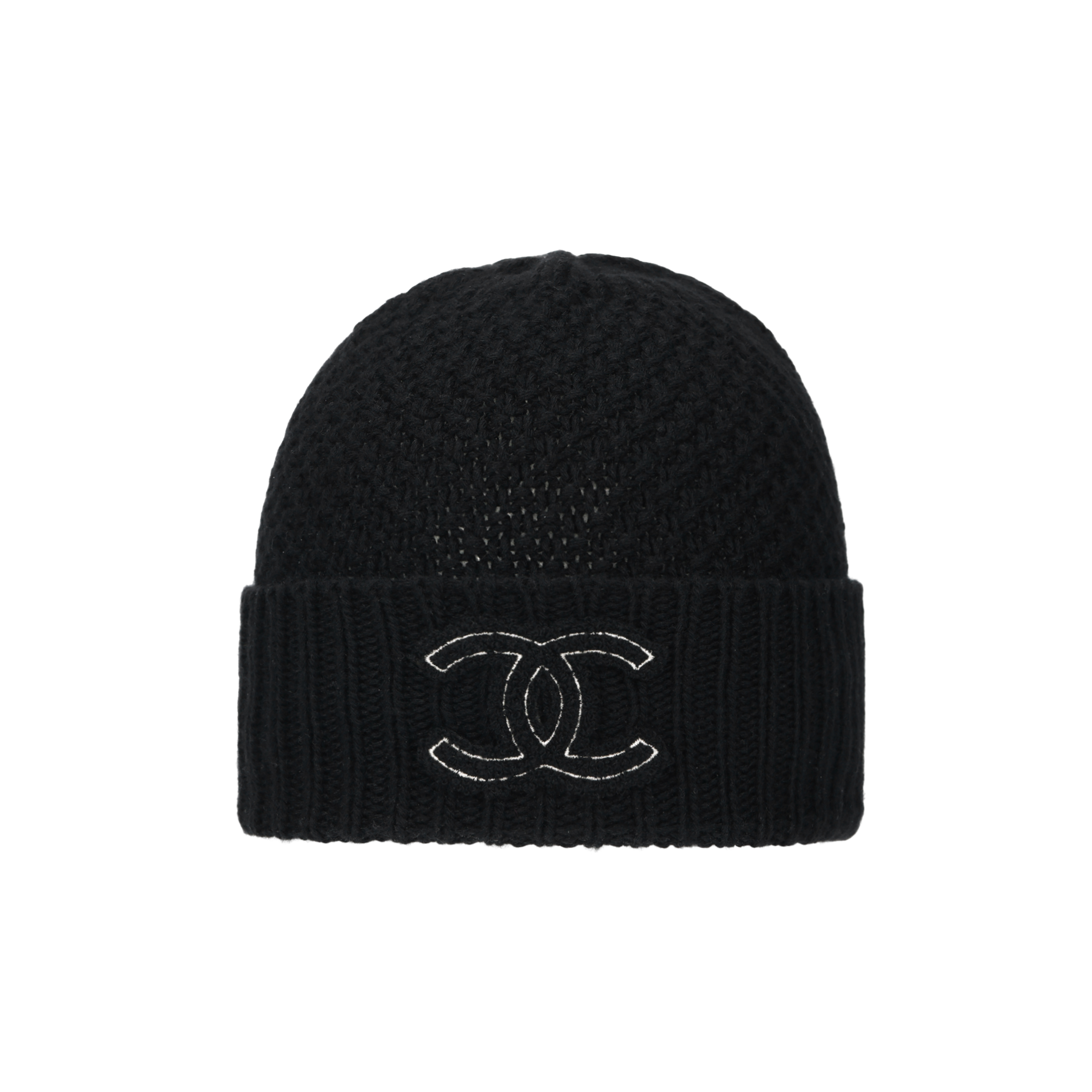 Женская шапка Chanel (черная)