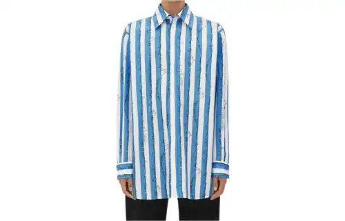 Bottega Veneta Graphic Printed Long Sleeved Shirt