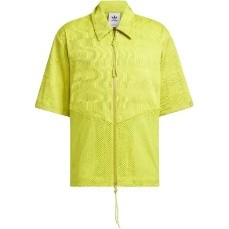 Adidas Originals X Song For The Mute Zipped Logo Patch Shirt
