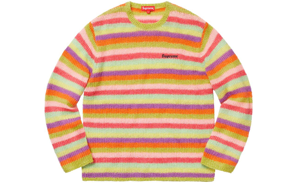 Свитер Supreme FW19 Striped Mohair Sweater (разноцветный) — фото 1