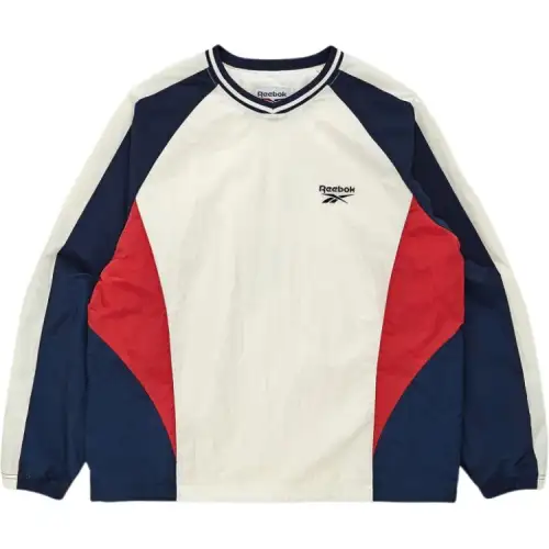 Reebok Sweatshirts Unisex White V Neck Moderate