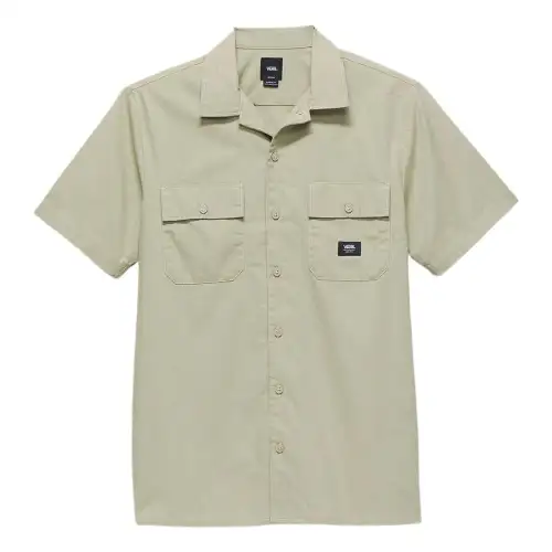 Vans Shirts Men's Green Lapel Moderate