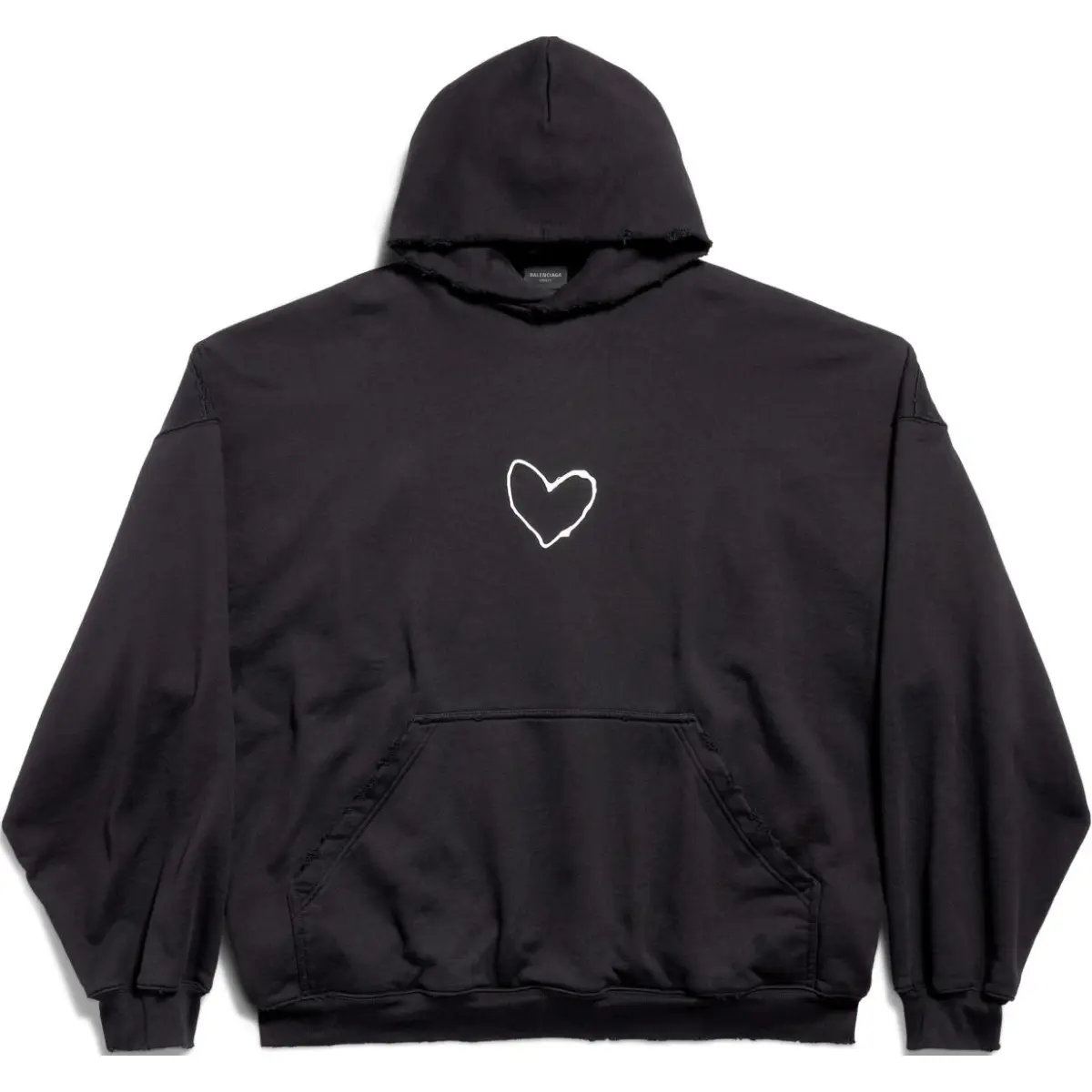 Balenciaga FW24 Sweatshirt Loose Fit Unisex Black