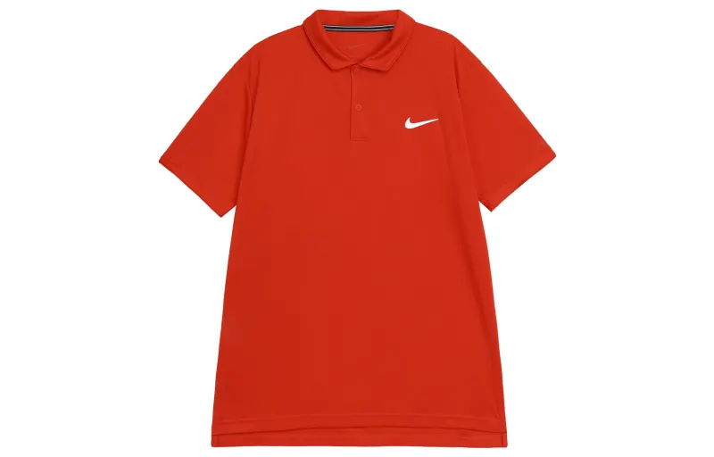 Nike Polo Shirts Men's Red Polo Collar Moderate Straight Fit