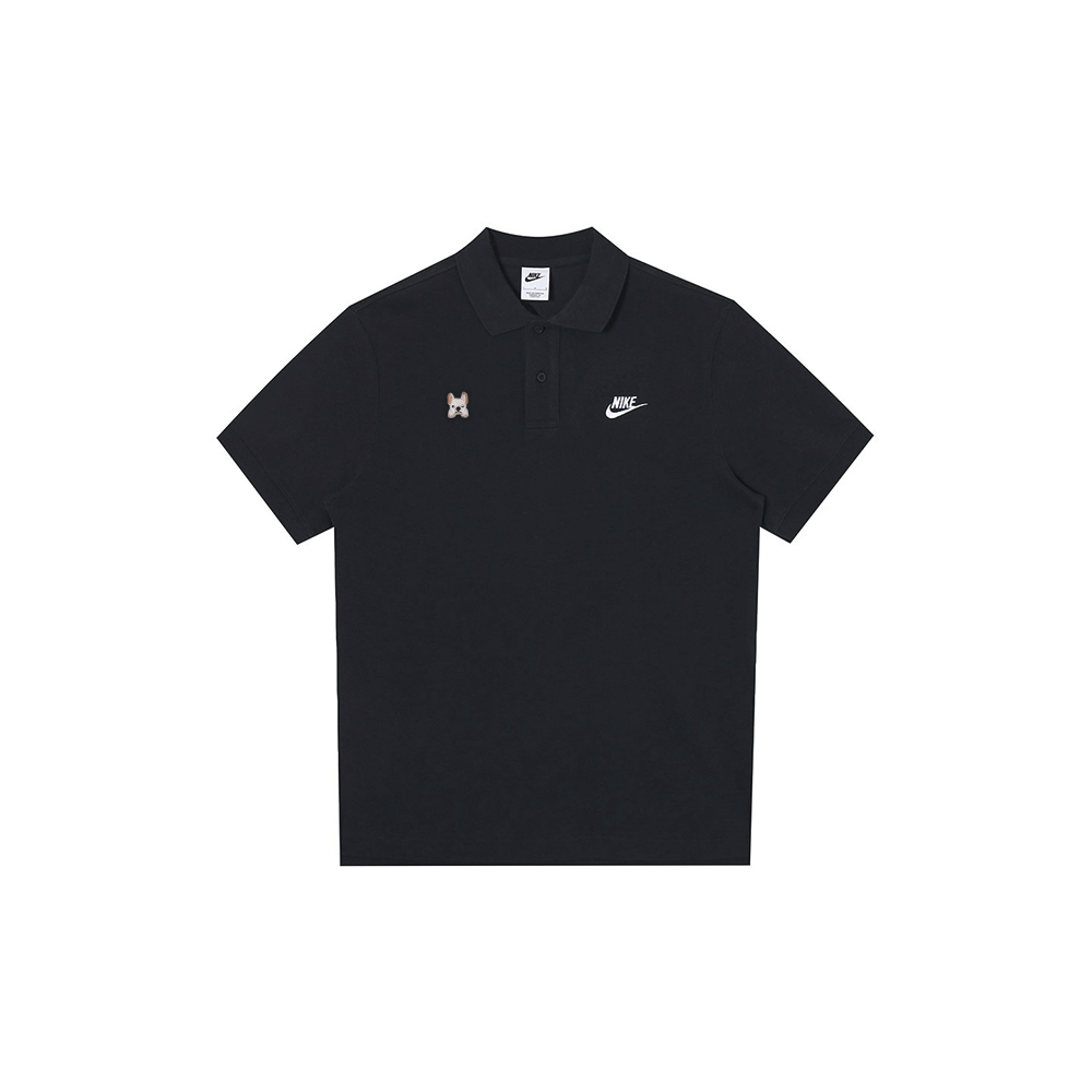 Nike, uniform, amber fresh black polo for men and women, custom-made, with short sleeve