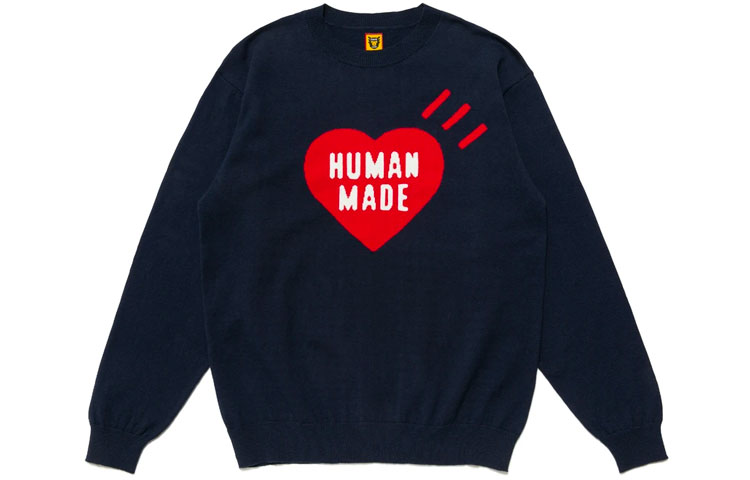 Мужской пуловер Human Made HUMAN MADE FW21 Logo (белый)