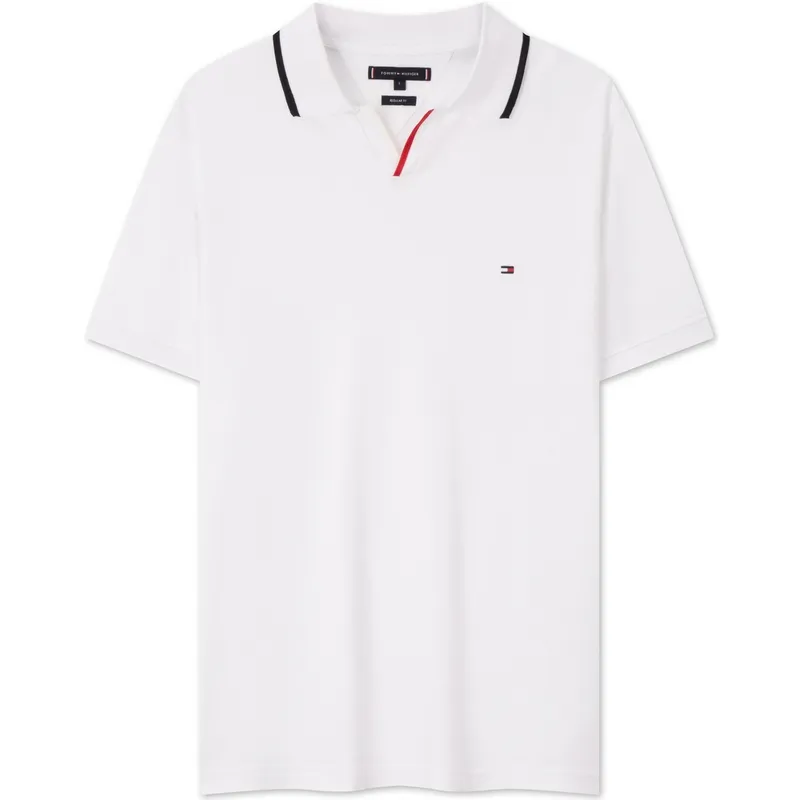 Tommy Hilfiger Logo-embroidered Piqué Polo Shirt