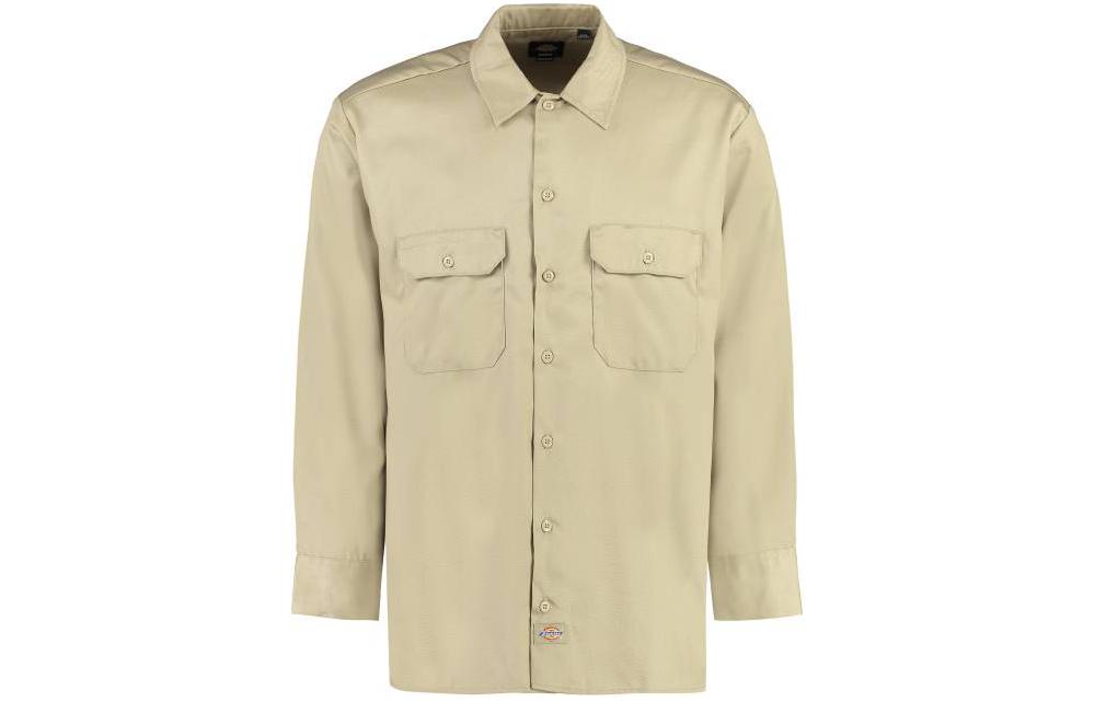 Dickies Shirts Men's Khaki Square Collar Moderate Other