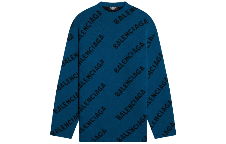 Мужской джемпер Balenciaga Balenciaga FW21 (синий)