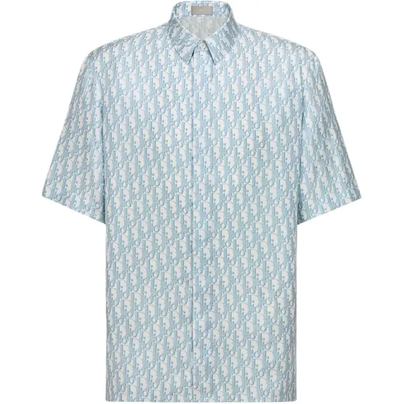 DIOR Shirts Men's Blue Lapel Moderate Other