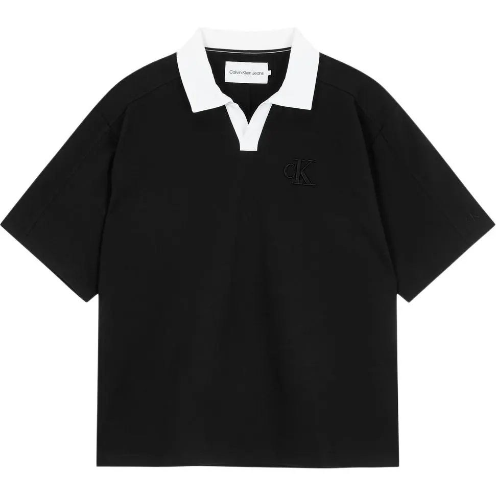 CALVIN KLEIN Polo Shirt Men's Black