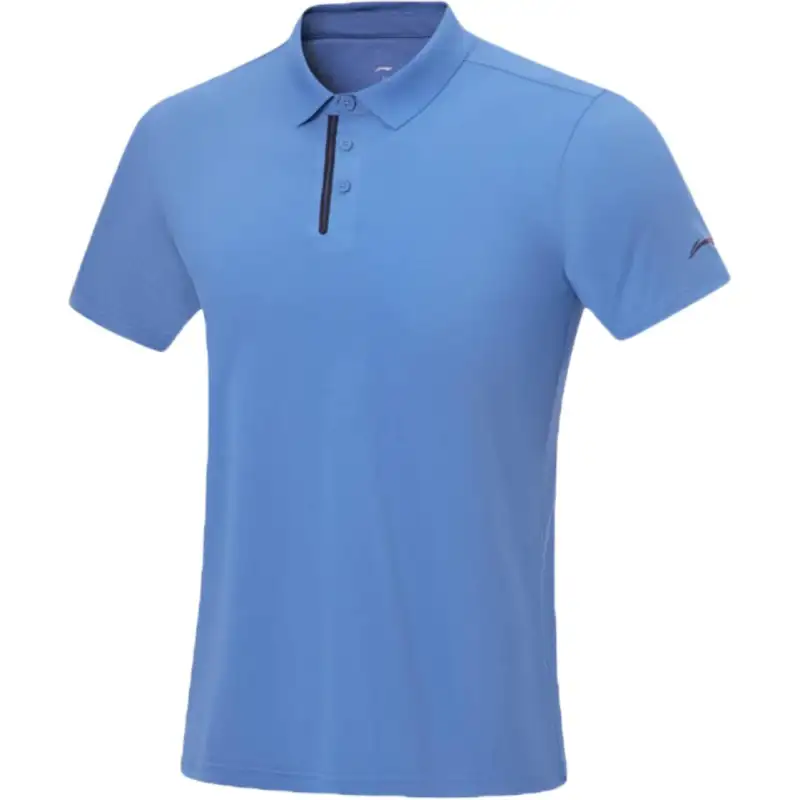Li Ning Fitness Series Polo Shirt Men's Paris Blue