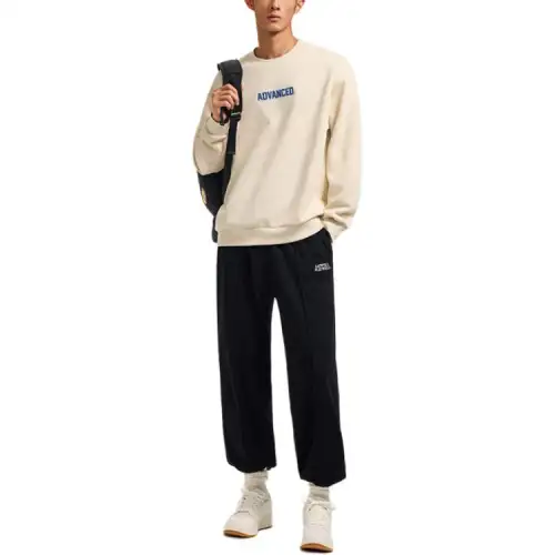 Anta Basketball Collection Sweatshirt Unisex Wheat Grain Gray