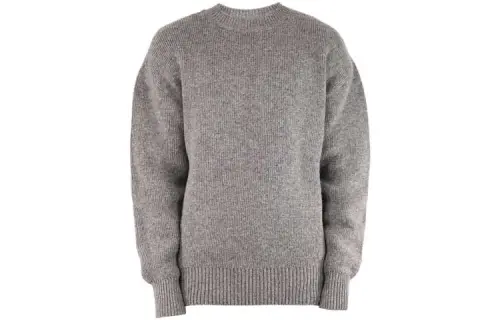 Bottega Veneta Sweaters Men's Gray Crew Neck Moderate Base Layer