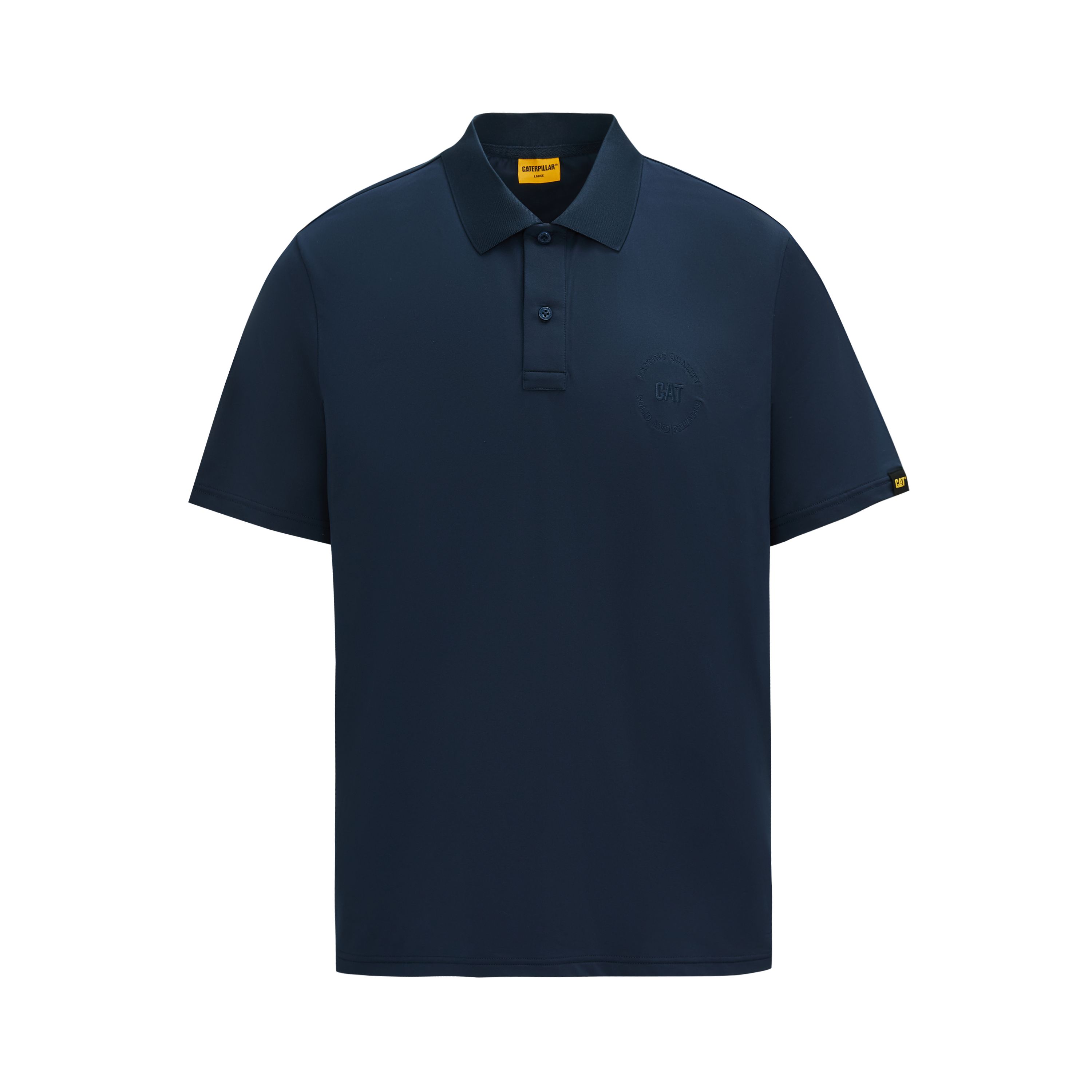 Мужская футболка CAT SS24 CoolMaxPolo (черная)