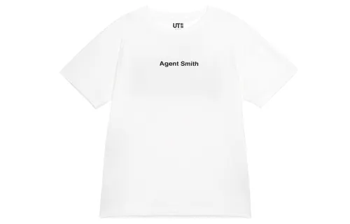 UNIQLO T Shirts Unisex White Crew Neck Moderate Straight Fit