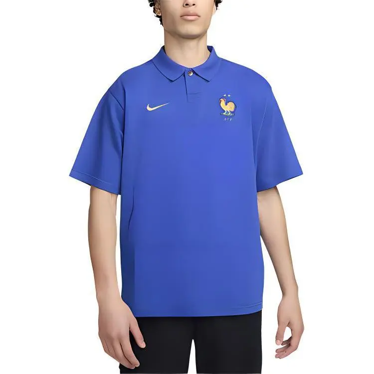 Nike FFF Polo Shirt Men's Bright Blue