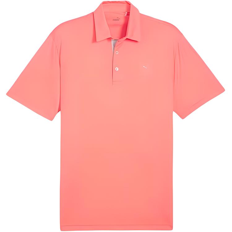 PUMA FILIPPO DE LAURENTIIS Pure Solid Men's Golf Polo Shirt Men's Pink