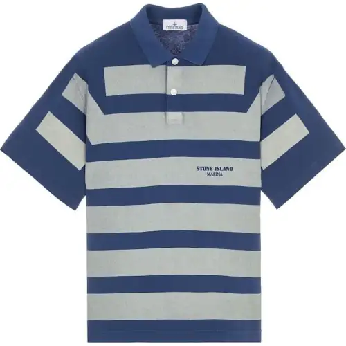 STONE ISLAND Polo Shirt Men's Blue