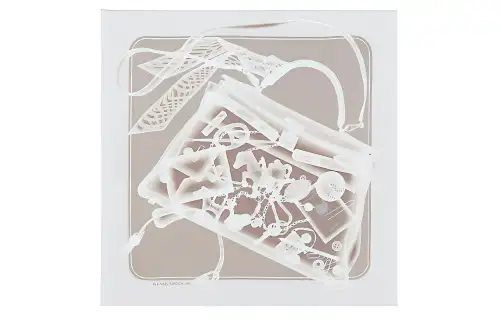HERMES Carre Scarves Women's Silver Gray