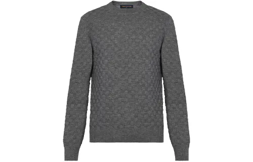 Lv 1A7XCL Damier Signature Crewneck