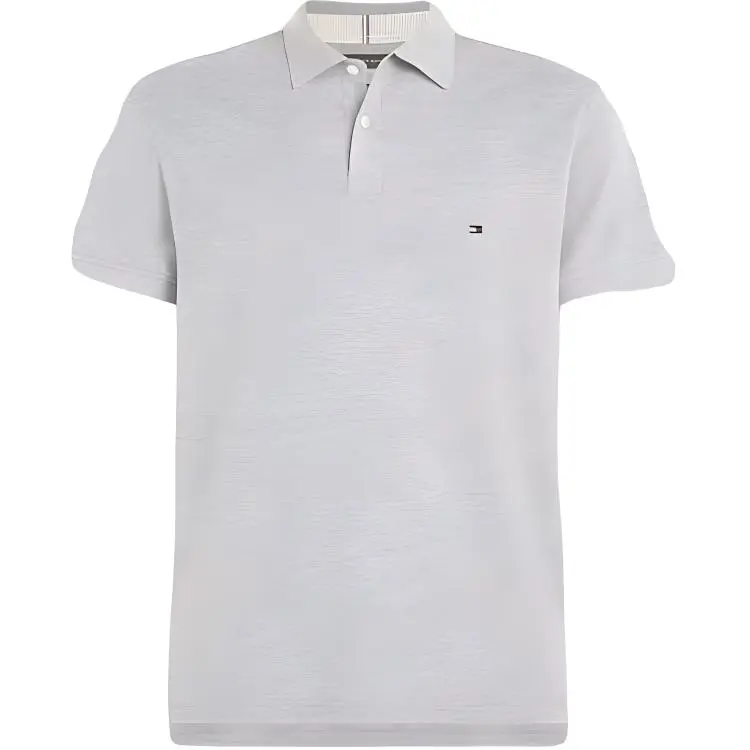 Tommy Hilfiger Polo Shirt Men's Light Gray