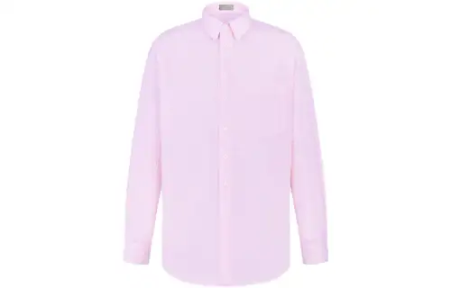 DIOR Shirts Men's Pink Lapel Moderate Other