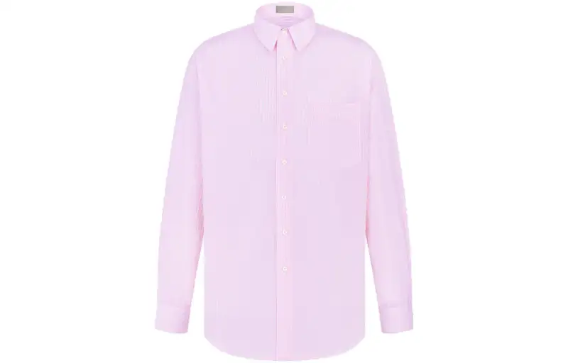 DIOR Shirts Men's Pink Lapel Moderate Other
