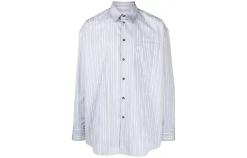 OFF-WHITE oversized striped cotton shirt