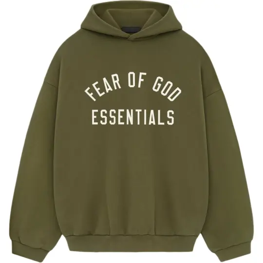 Fear of God Essentials Fleece Hoodie Marine