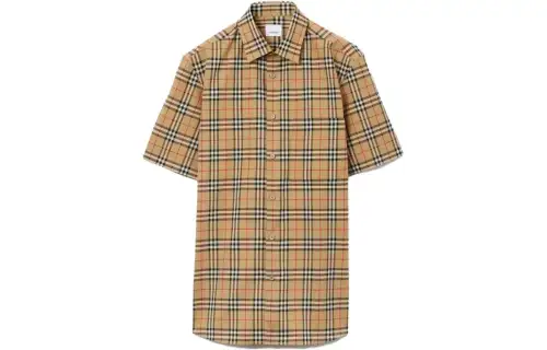 Burberry nova-check pattern cotton shirt
