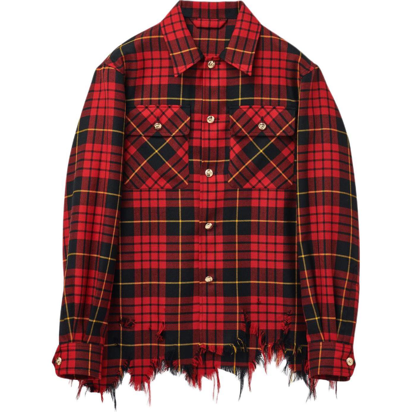 Мужская рубашка Alexander McQueen FW24 (красная)