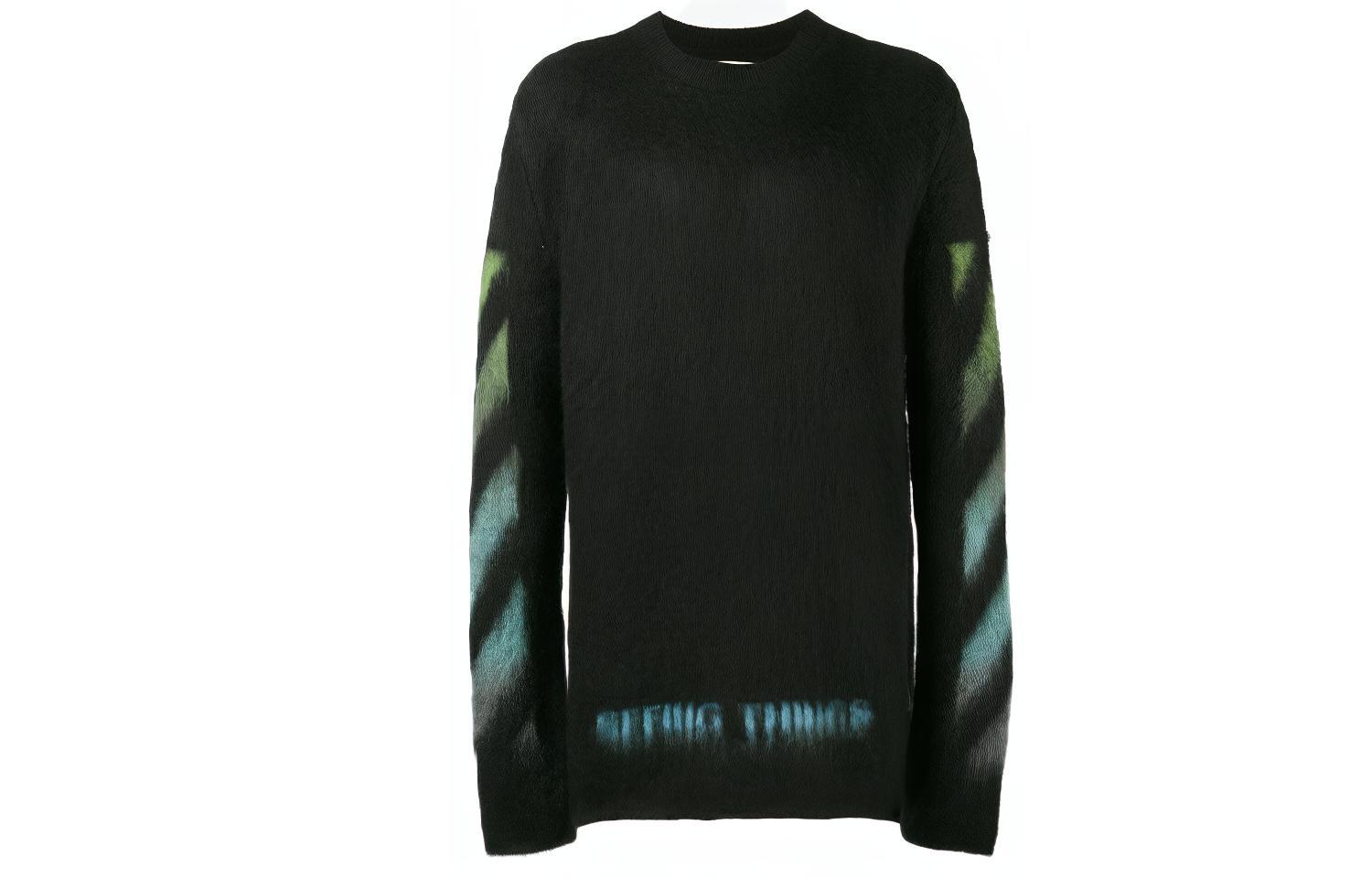 Худи OFF-WHITE (зелено-голубое)