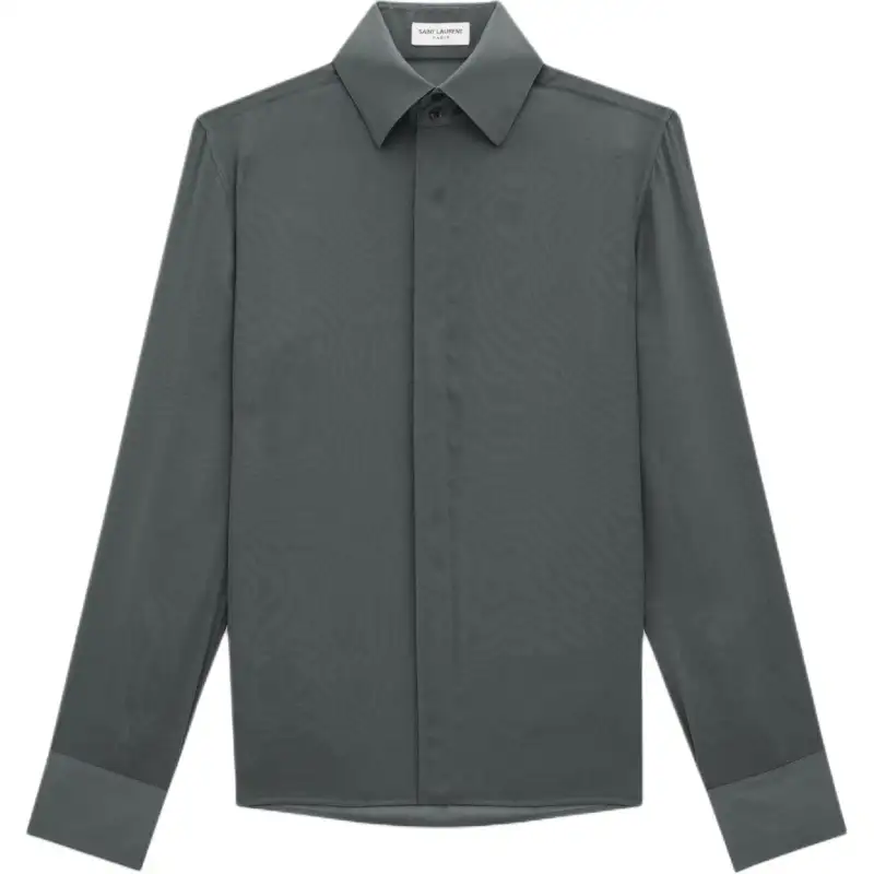 SAINT LAURENT Shirt Men's Copper Green